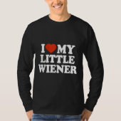 T-shirt J'Aime Mon Petit Wiener Funny Wiener Chien Dachshu (Devant)