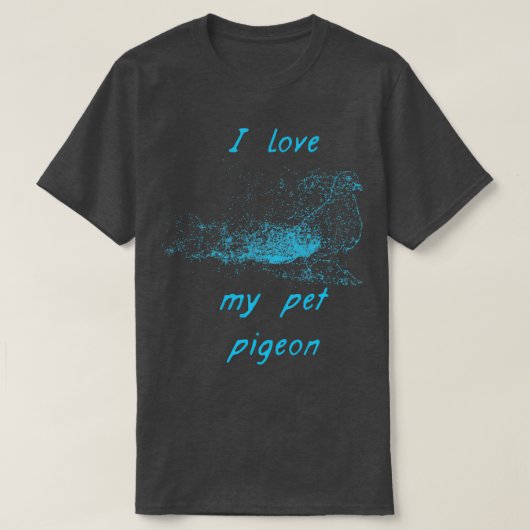 T-shirt J'aime mon pigeon (Design devant)