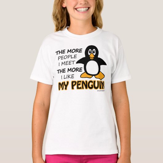 T-shirt J'Aime Mon Pingouin (Devant)