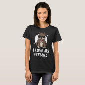 T-shirt J'Aime Mon Pitbull (Devant entier)