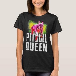 T-shirt J'Aime Mon Pittie Secourir Pittie Maman Pitbull Qu