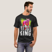 T-shirt J'Aime Mon Pittie Secourt Pittie Papa Pitbull King (Devant entier)