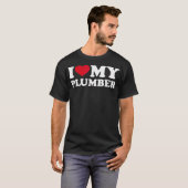 T-shirt J'aime mon plombier (Devant entier)