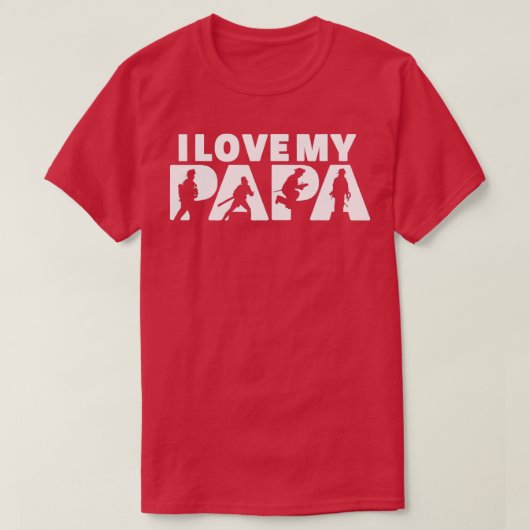 T-shirt J'Aime Mon Pompier Pappa Papa Pères Pompier Feu Da (Design devant)