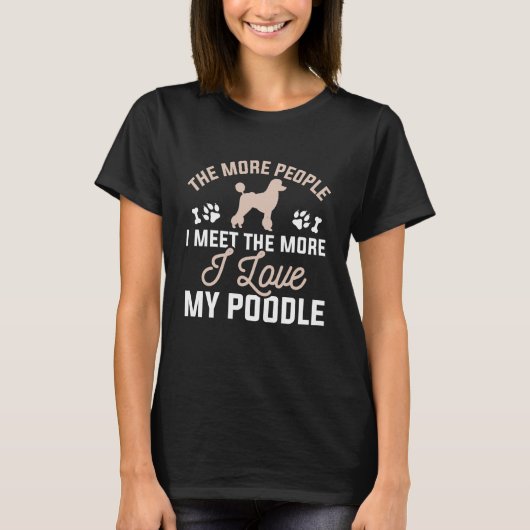 T-shirt J'Aime Mon Poodle (Devant)