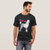 T-shirt J'Aime Mon Poodle (Devant entier)