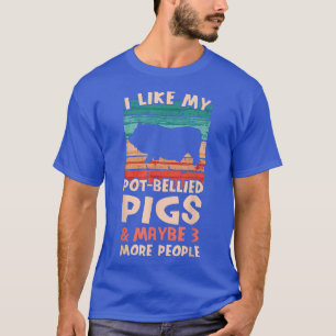 T-shirt J'Aime Mon Pot Cochons Bellied - Cochon Design Pi