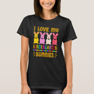T-shirt J'aime mon professeur de maternelle lapins jour de