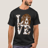 T-shirt J'Aime Mon Propriétaire Allemand De Pointer Chien (Devant)