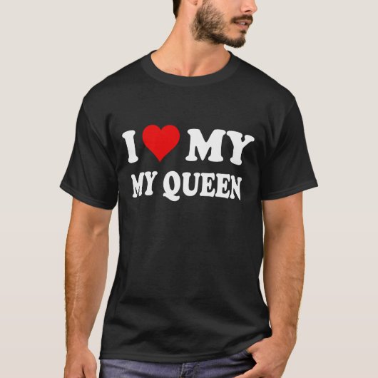 T-shirt J'aime mon Queen-Heart (Devant)