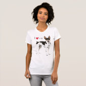 T-shirt J'aime mon Rat Terrier (Devant entier)