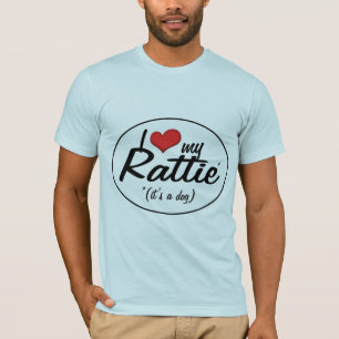T-shirt J'aime mon Rattie (c'est un chien)