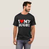 T-shirt j'aime mon rugby (Devant entier)