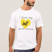 T-shirt j'aime mon scotch terrier (Devant)