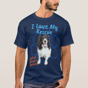 T-shirt J'Aime Mon Secourt Anglais Springer Spaniel Dog
