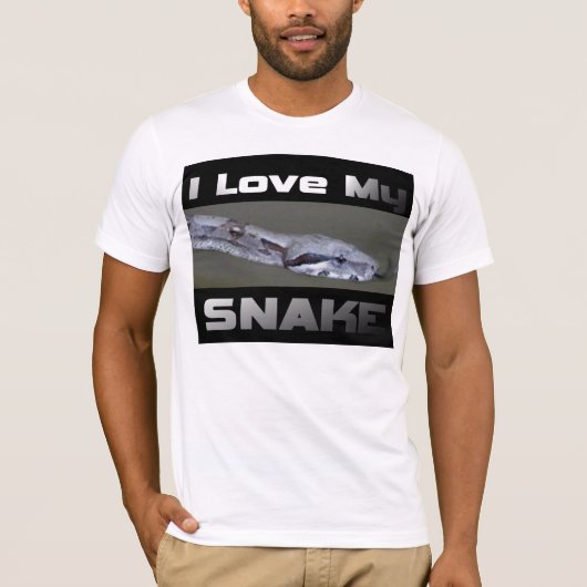 T-shirt J'aime mon serpent (Devant)