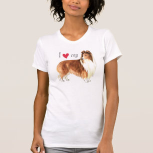 T-shirt J'aime mon Sheltie