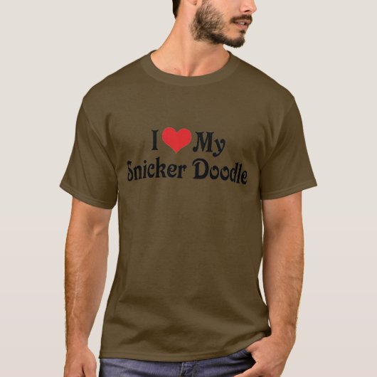 T-shirt J'Aime Mon Snicker Doodle (Devant)