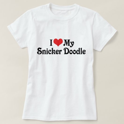 T-shirt J'aime mon Snicker Doodle (Design devant)