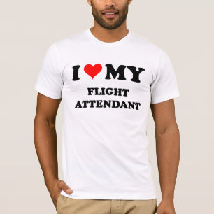 T-shirt J'aime mon steward (hôtesse de l'air)