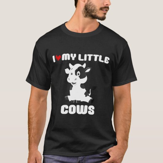 T-shirt J'aime mon tee de vaches d'élevage de vaches (Devant)