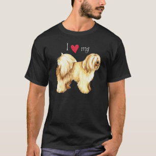 T-shirt J'aime mon Terrier tibétain