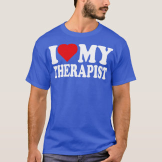 T-shirt J'Aime Mon Thérapeute Je Coeur Mon Thérapeute