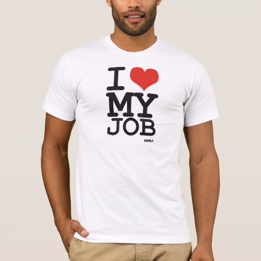 T-shirt j'aime mon travail (Devant)