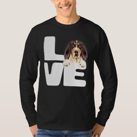 T-shirt J'Aime Mon Treeing Walker Coonhound Dog (Devant)