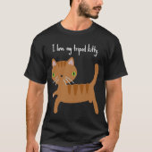 T-shirt J'aime mon Tripod Kitty trois pattes de chatte fie (Devant)