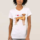 T-shirt J'aime mon Vizsla (Devant)