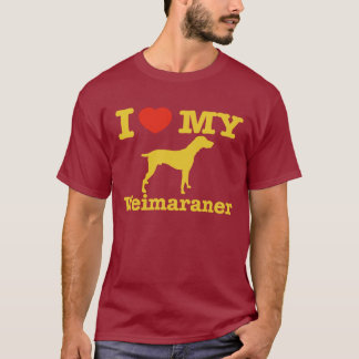 T-shirt J'aime mon Weimaraner