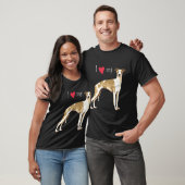 T-shirt J'aime mon whippet (Unisexe)
