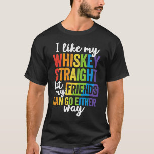 T-shirt J'Aime Mon Whiskey Direct Cadeau LGBT Pride Gay Le