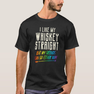 T-shirt J'Aime Mon Whiskey Tout De Suite Mais Mes Amis Peu