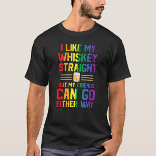 T-shirt J'Aime Mon Whiskey Tout De Suite Mais Mes Amis Peu