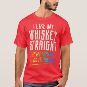 T-shirt J'aime mon whisky sec mais mes amis peuvent aller