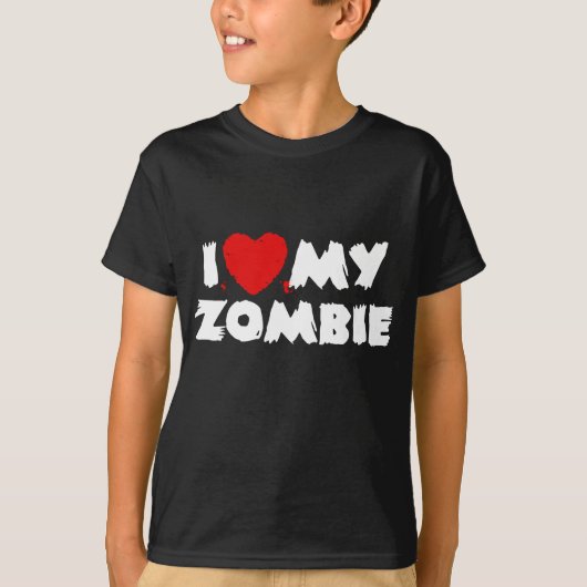 T-shirt J'Aime Mon Zombie (Devant)