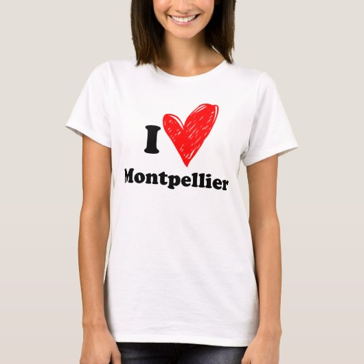T-shirt J'aime Montpellier (Devant)
