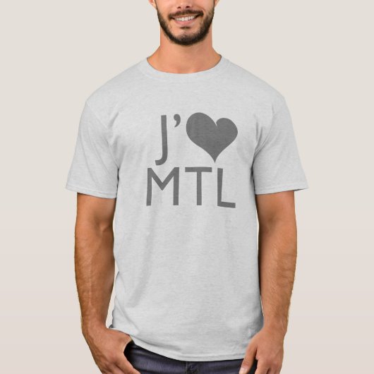 T-shirt J'aime Montréal (Devant)