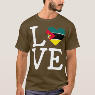 T-shirt j'aime mozambique mozambique