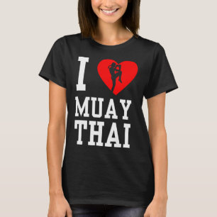 T-shirt J'aime Muay Thai Boxeur Amateur Arts Martiaux