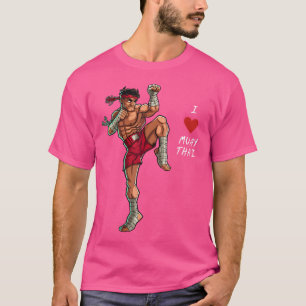 T-shirt J'Aime Muay Thai Pour