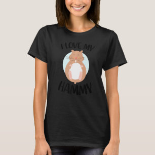 T-shirt J'aime My Hammy Hamster Propriétaire Animaux Roden