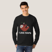 T-shirt J'Aime Naps Sloth Funny Sloth (Devant entier)