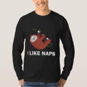 T-shirt J'Aime Naps Sloth Funny Sloth (Devant)