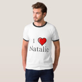 T-shirt J'aime Natalie (Devant entier)