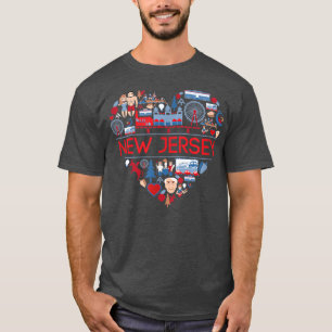 T-shirt J'aime New JerseyNJ PrideCute New Jersey