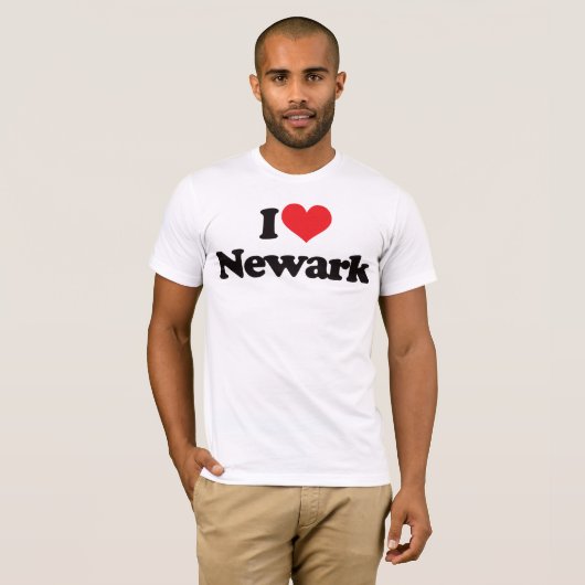 T-shirt J'aime Newark (Devant entier)