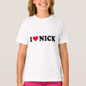 T-SHIRT J'AIME NICK (Devant)